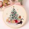 4pcs of Christmas Embroidery kit with Patterns and Instructions